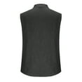 thumbnail image 1 of JIUKE Mens Sleeveless Button down Shirts Cotton Linen Summer Beach Basic Tank T-Shirt Tops, 1 of 4