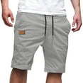 thumbnail image 1 of JIUKE Mens Casual Shorts Drawstring Summer Beach Stretch Lightweight Golf Shorts with Pockets, 1 of 4