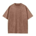 thumbnail image 1 of JIUKE Mens T-Shirts Casual Oversized Unisex Short Sleeves Loose Fitted Soft Solid Basic Tee Tops S-XXL, 1 of 2
