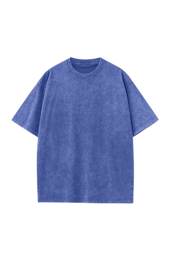 Mens T-Shirts Casual Oversized Unisex Short Sleeves Loose Fitted Soft Solid Basic Tee Tops S-XXL