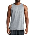 thumbnail image 1 of JIUKE Mens Workout Tank Tops Sleeveless Cut off Athletic Shirt Round Neck Loose Fitted Casual Muscle Tees S-3XL, 1 of 8
