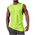 thumbnail image 1 of JIUKE Mens Workout Tank Tops Sleeveless Cut off T-Shirts Crewneck Solid Color Loose Muscle Tees Shirt, 1 of 5