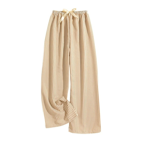 JIUKE Pajamas Pants for Women High Waisted Loungewear Pjs Pants Solid Color Wide Leg Comfy Sleep Bottoms 1 Size