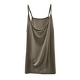 thumbnail image 1 of JIUKE Plus Size Camisole Tops for Women Spaghetti Strap Tank Tops Crewneck Sleeveless Undershirts Base Layer Tees, 1 of 7