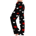 thumbnail image 1 of JIUKE Plus Size Pajama Pants for Women Elastic Waisted Wide Leg Comfy Loose Loungewear Printed Pjs Bottoms, 1 of 4