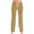 thumbnail image 1 of JIUKE Plus Size Pajamas Pants for Women Drawstring High Waisted Loungewear Casual Comfy Sleep Bottoms Homewear, 1 of 5