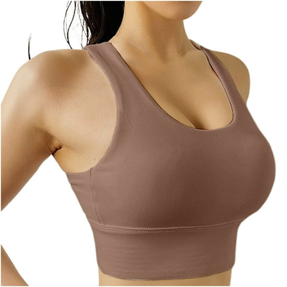 JIUKE Sport Bras for Women Criss Cross Back Yoga Bras High Support Seamless Workout Bras Size L