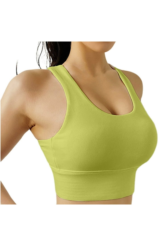 Sport Bras for Women Criss Cross Back Yoga Bras High Support Seamless Workout Bras Size XL