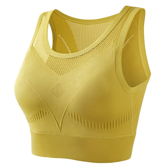 JIUKE Sport Bras for Women Racerback Hollow out Breathable Liftup Bras Full Coverage Workout Gym Running Bras Size XL