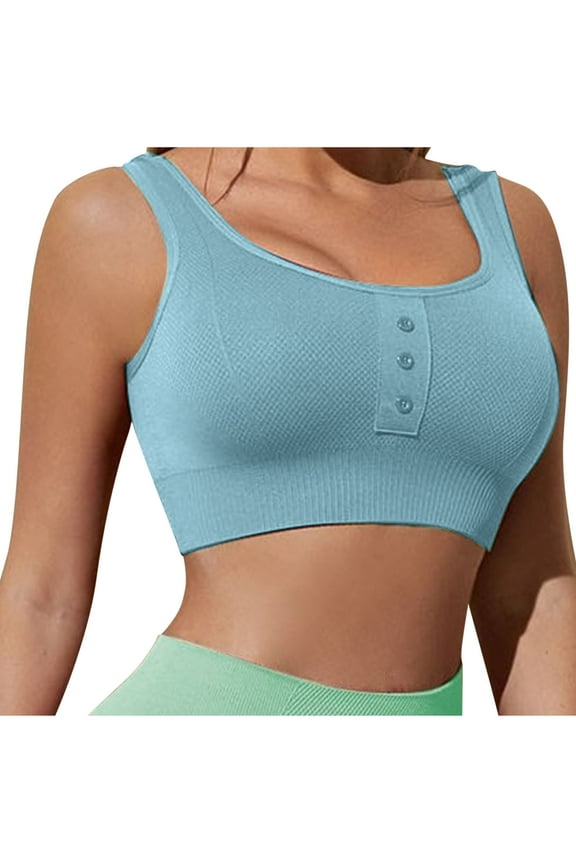 Sport Bras for Women Seamless Full Coverage Yoga Bras Stretchty Slim Fitted Yoga Bralettes Size L