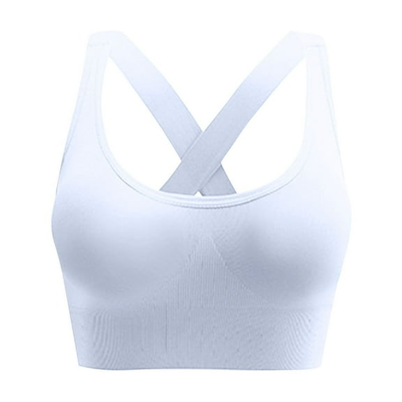 JIUKE Sports Bra for Women High Support Racerback Strappy Running Sports Bras Seamless Workout Yoga Bras