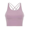 thumbnail image 1 of JIUKE Sports Bras for Women Longline Criss Cross Back Yoga Bras Wireless Push up Running Workout Bra Crop Tops Size 12, 1 of 5