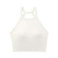 thumbnail image 1 of JIUKE Sports Bras for Women Workout Yoga Tank Tops with Built in Bra Seamless Crop Going out Tops, 1 of 5