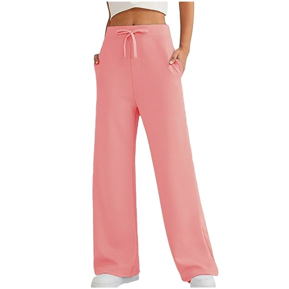 JIUKE Sweatpants for Women High Waisted Workout Trackpants Baggy Athletic Running Trousers with Pockets Size XL