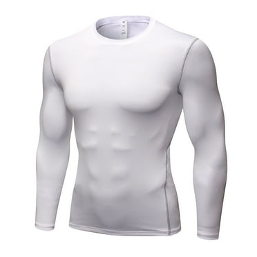 JIUKE Sweatshirts for Men Long Sleeve Athletic Workout T-Shirts Quick Drying Undershirts Slim Fitted Gym Tops