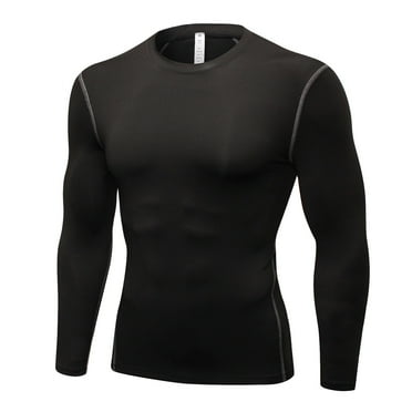 JIUKE Sweatshirts for Men Long Sleeve Athletic Workout T-Shirts Quick Drying Undershirts Slim Fitted Gym Tops