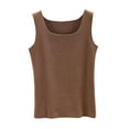 thumbnail image 1 of JIUKE Tank Tops for Women Round Neck Solid Color Undershirts Sleeveless Loose Casual Comfy Base Layer Tees, 1 of 3