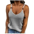 thumbnail image 1 of JIUKE Tank Tops for Women Sleeveless Solid Color Knit Casual Summer Loose Fitted Cute Beach Tee Tops, 1 of 5