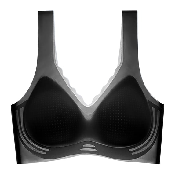 JIUKE Wireless Bras for Women Seamless Full Coverage Push up Bras Comfortable Basic Soft T-Shirt Bra