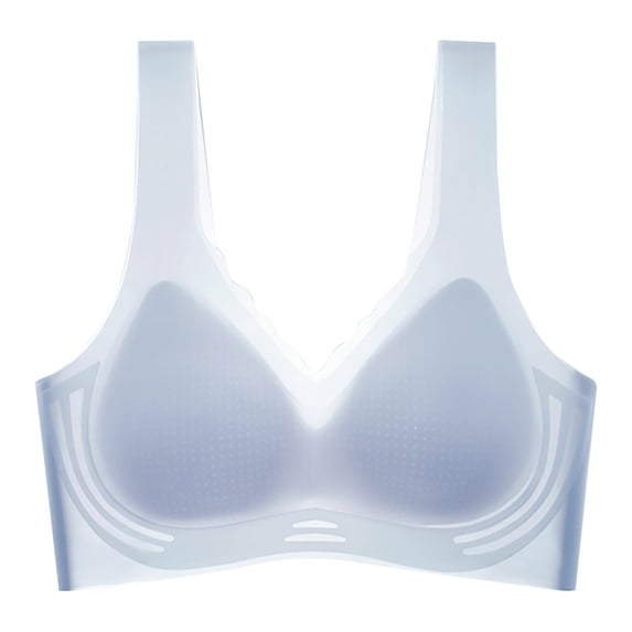 JIUKE Wireless Bras for Women Seamless Full Coverage Push up Bras Comfortable Basic Soft T-Shirt Bra