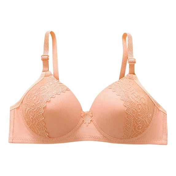 JIUKE Women Wireless Bras Full Coverage Adjustable Straps Everyday Bra Lace Embroidered Soft Comfy Bras