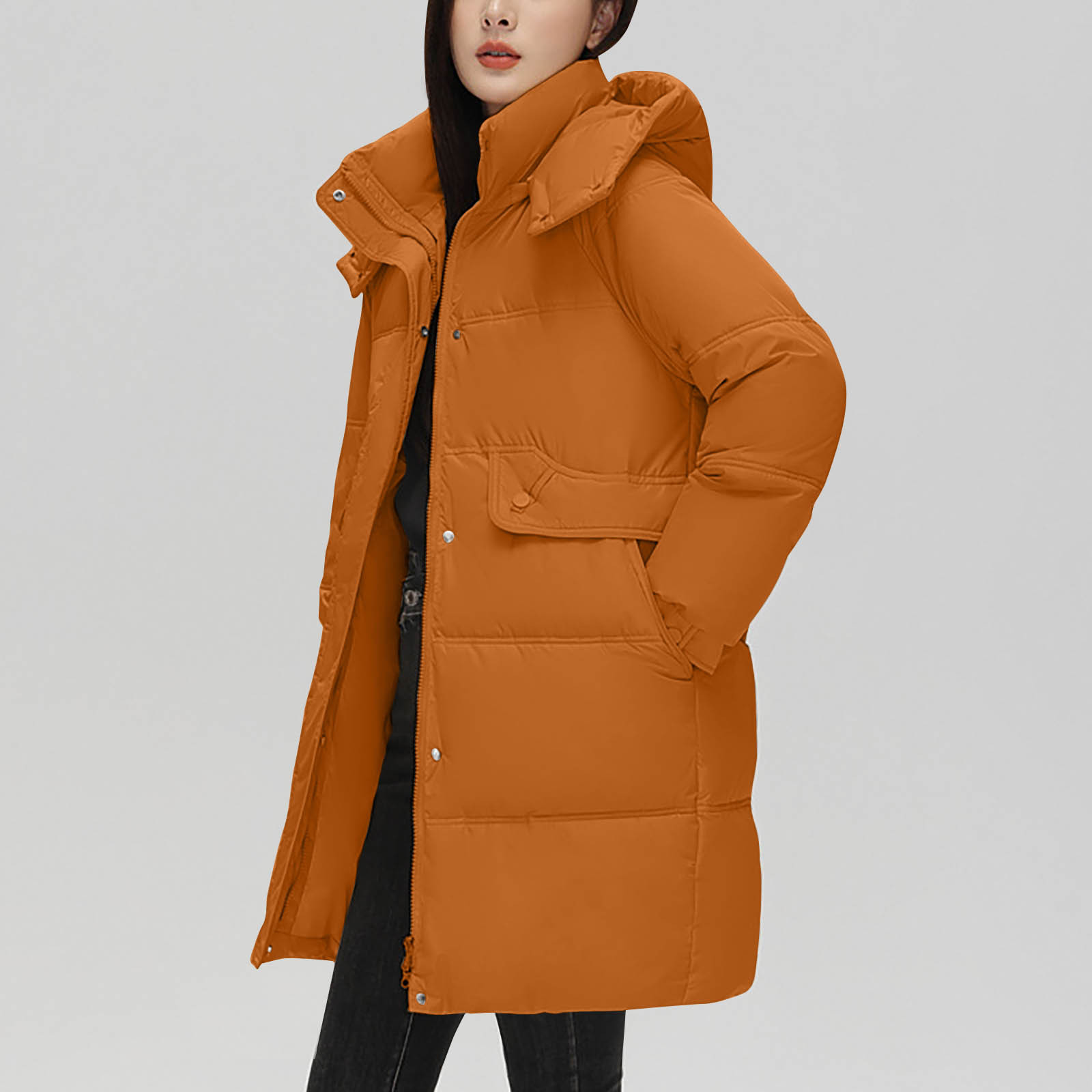 JIUKE Women's Winter Puffer Coat Thicken Fleece Lined Down Jacket with