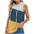 thumbnail image 1 of JIUKE Womens Hoodie Sleeveless Drawstring Loose Yoga Running Tank Tops Summer Activewear Sweatshirts Size M, 1 of 3