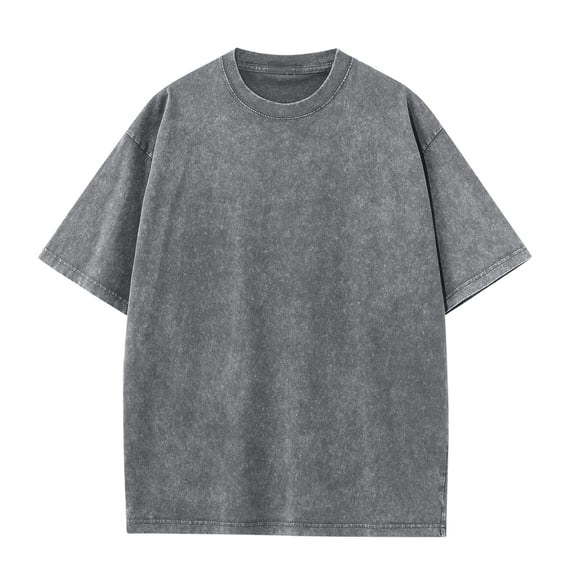 JIUKE Mens T-Shirts Casual Oversized Unisex Short Sleeves Loose Fitted Soft Solid Basic Tee Tops S-XXL