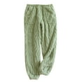 thumbnail image 1 of JIUKE Womens Pajama Pants High Waisted Flannel Jogger Pants Soft Warm Fuzzy Sleepwear Pants with Pockets, 1 of 9