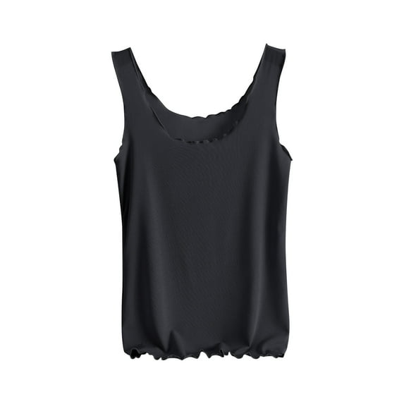 JIUKE Womens Tank Tops Scoop Neck Undershirts Stretchy Slim Cami Shirts Comfy Pajamas Vests Loungewear