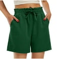 thumbnail image 1 of JIUKE Workout Shorts for Women High Waisted Drawstring Summer Athletic Sweatpants Shorts with Pockets, 1 of 9