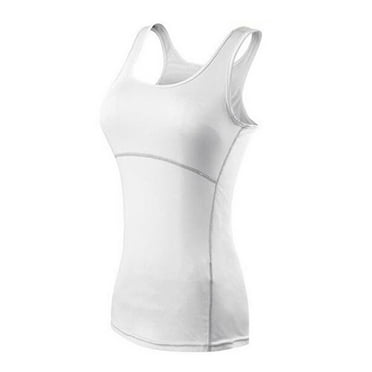 JIUKE Workout Tank Tops for Women Sleeveless Tops with Built in Bra Athletic Quick Dry