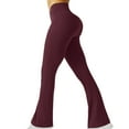 thumbnail image 1 of JIUKE Yoga Pants for Women High Waisted Elastic Flare Leggings Bell Bottom Gym Workout Trousers, 1 of 5