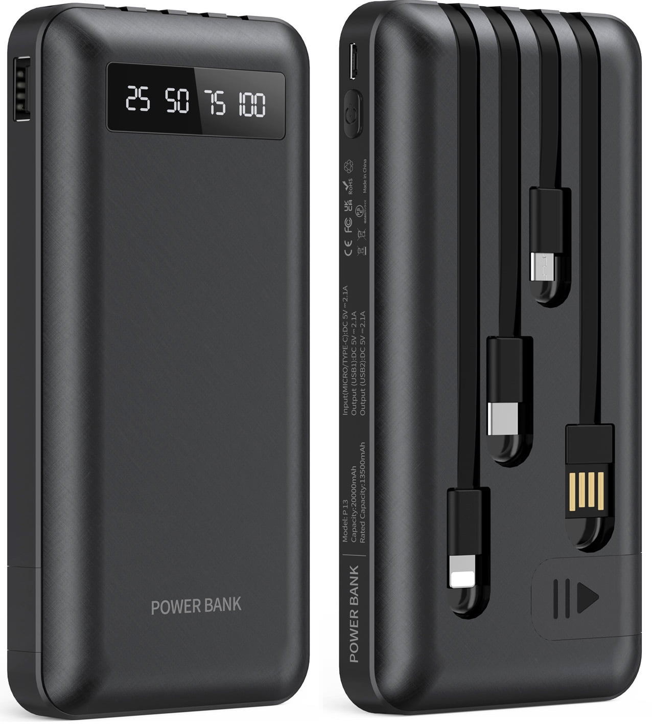 Ambrane Stylo 10k Power Bank with 20W Fast Charging Walmart