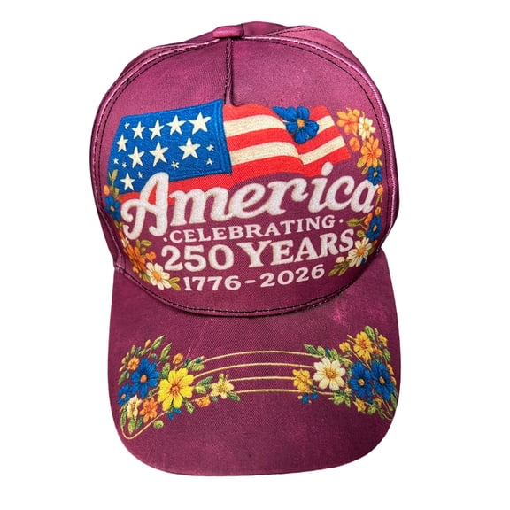 JIUWEN 250th Anniversary USA Hat,Patriotic Embroidered Baseball Cap,Patriotic Tribute Cap 1776-2026 for Men & Women-E