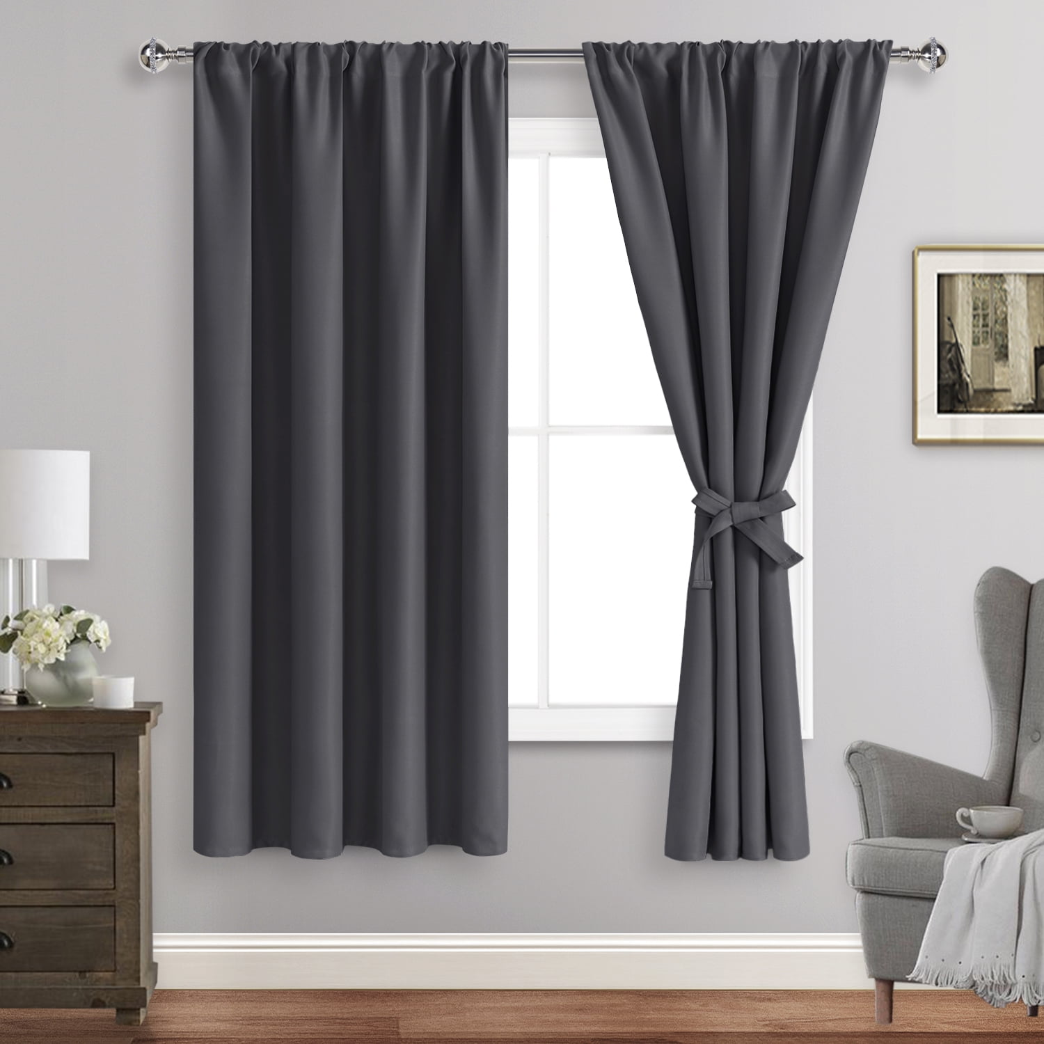 JIUZHEN Blackout Curtains for Bedroom - Thermal Insulated Room