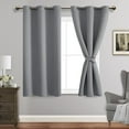 JIUZHEN Blackout curtains for Bedroom with Tiebacks Room Darkening