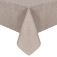 thumbnail image 1 of JIUZHEN Faux Linen Rectangle Tablecloth - Wrinkle and Stain Resistant Washable Table Cloth for Kitchen Dining Room Holiday Table Cover for Party Dinner Picnic, Stone, 60 x 84 Inch, 1 of 8