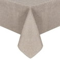 thumbnail image 1 of JIUZHEN Faux Linen Rectangle Tablecloth - Wrinkle and Stain Resistant Washable Table Cloth for Kitchen Dining Room Holiday Table Cover for Party Dinner Picnic, Stone, 60 x 84 Inch, 1 of 8