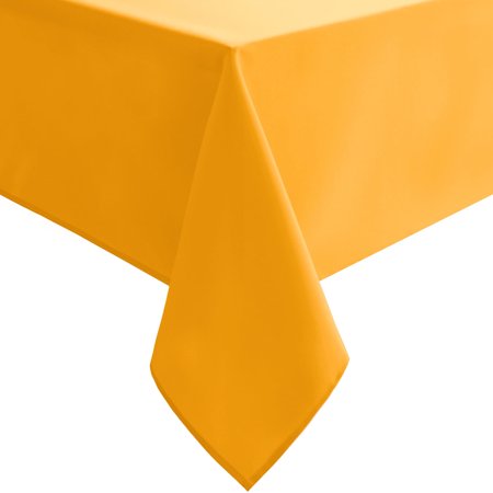 JIUZHEN Orange Yellow Rectangle Tablecloth - Waterproof Washable Fabric Table Cloth for Dining Party and Outdoor Use, 54 x 80 Inch