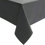 JIUZHEN Square Tablecloth - Waterproof and Spillproof Dining Room Washable Polyester Table Cloth for Dining Room, 30 x 30 Inch, Grey