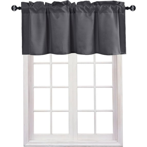 JIUZHEN Valance Curtains for Kitchen Window Valances for Living Room ...