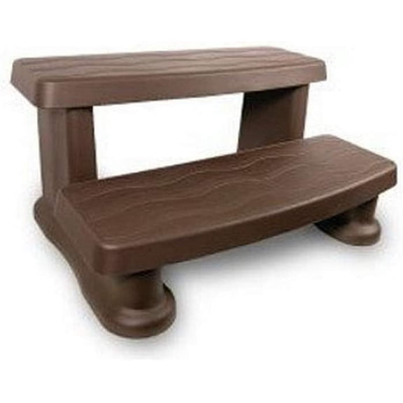 JIXINTECH Java Spa Side Step, 23" Anti-slip 2-Step Hot Tub Stairs, Durable Plastic for Outdoor Residential Use