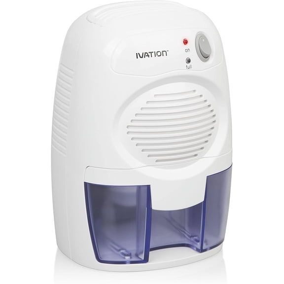 JIXINTECH Thermo-Electric Dehumidifier for Small Rooms, Basements, RVs, Boats, & Antique Cars - Quiet & Efficient, White