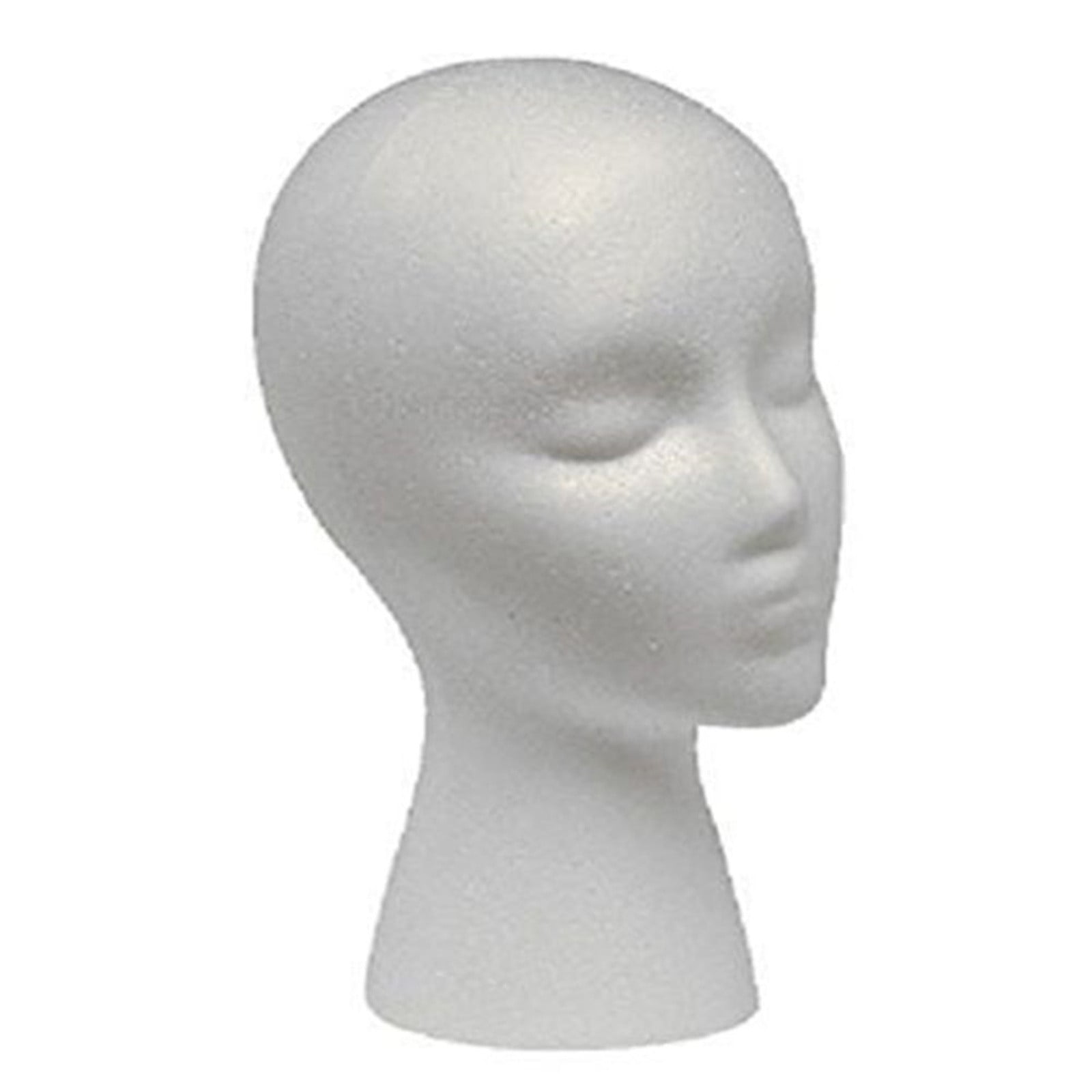 JIaleilei Female Styrofoam Mannequin Head Model Wig/Hat Display Stand Art Work Painting Novelty