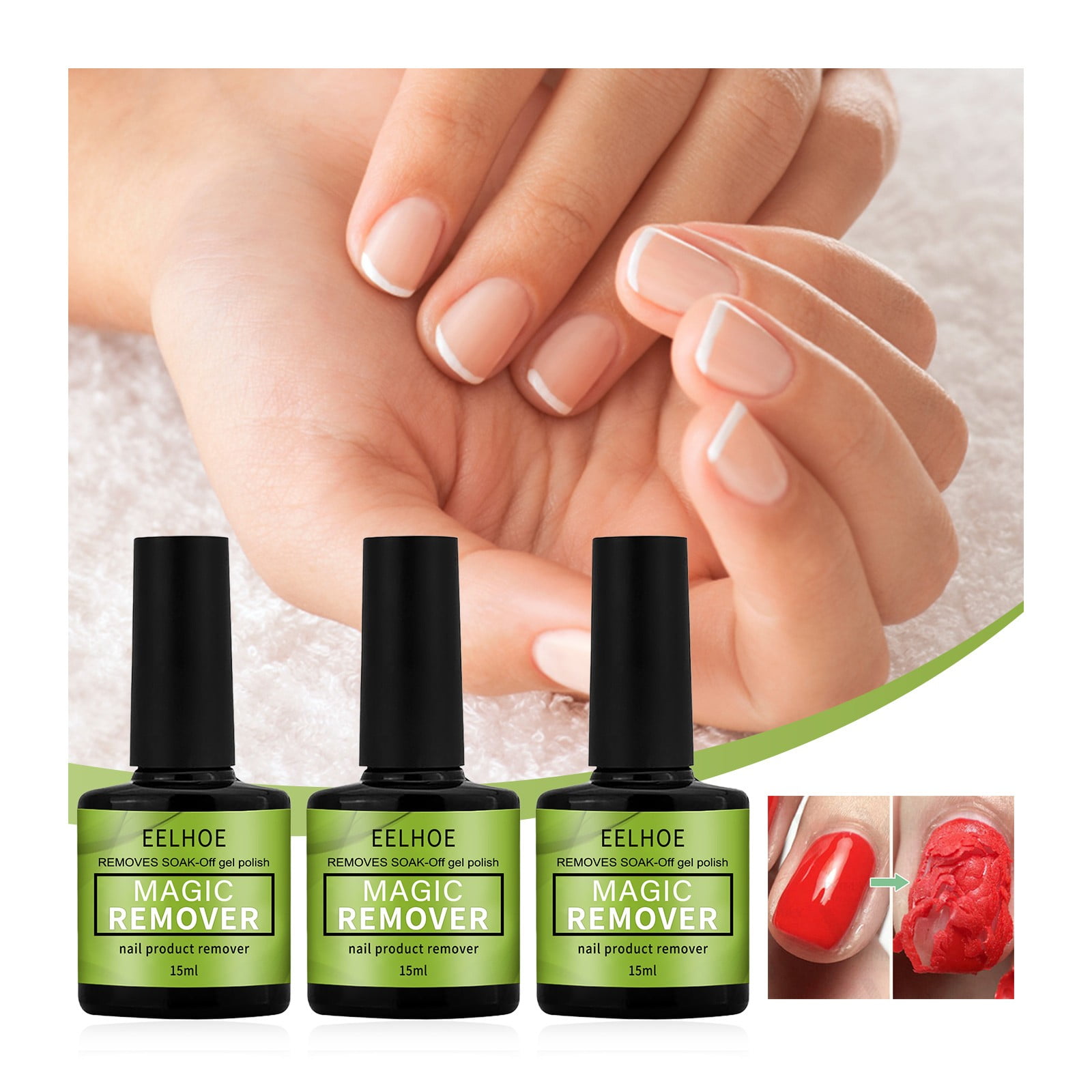 JIaleilei Gel Nail Polish Remover Easily And Quickly The Soaking Gel