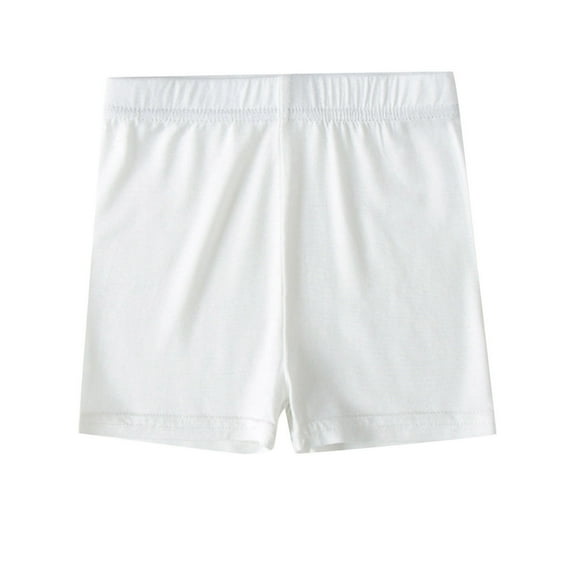 JIaleilei Kids Girls Dance Shorts Solid Color Breathable Bike Shorts Girls Clothes Size 12-14