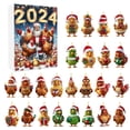 thumbnail image 1 of JIhuahe 2D Christmas Chicks Advent Calendar with Mini Acrylic Baby Chick Pendants, Festive Countdown Ornament Set, Cute Bird Themed Holiday Decor for Animal Lovers,C, 1 of 7