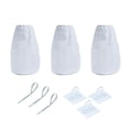 thumbnail image 1 of JIhuahe 3-Pack Dryer Vent Lint Catcher Bag, Reusable Indoor/Outdoor Lint Trap Filter for Ventless Dryer Systems, Reduces Fire Risk and Improves Efficiency,White, 1 of 5