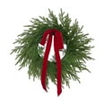 thumbnail image 1 of JIhuahe 3D Norfolk Pine Wreath for Front Door, Artificial Greenery with Realistic Green Leaves, Large Wall and Window Decoration for Christmas and Holiday Home Decor, 1 of 7